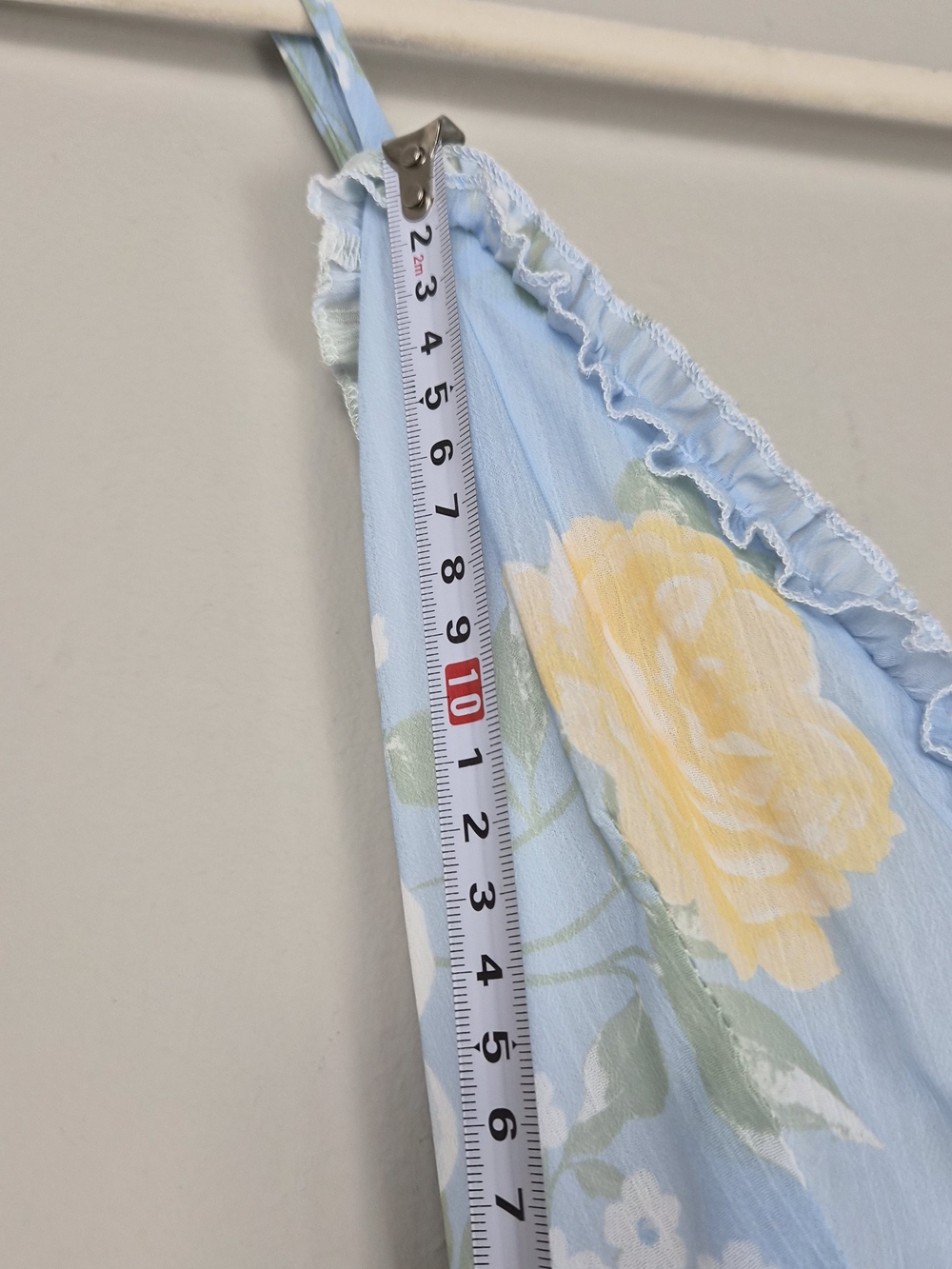 Altar'd State Floral Tiered Ruffle Maxi Dress Light Blue Cottagecore Coquette M - Picture 14 of 16